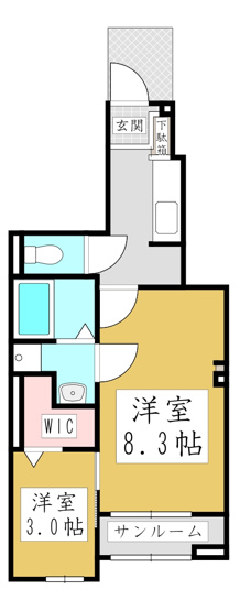 【間取り】 | プライムコートⅡ