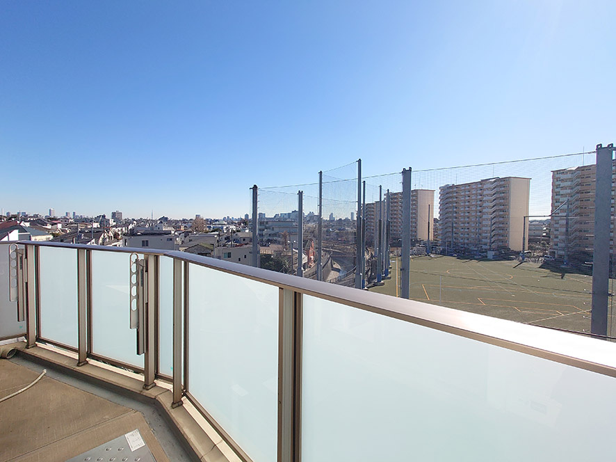 グロ―ベル　ザ・シーズン鷺ノ宮パークスの展望|5階最上階により、陽当たり・眺望◎