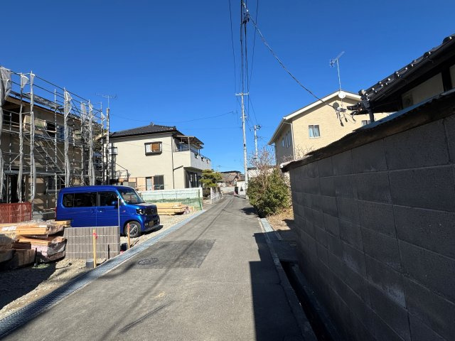 新築戸建・建売　いわき市四倉町西3丁目1期　Livele Garden　全4棟の前面道路含む現地写真