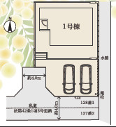 平塚市徳延24-1期　新築戸建　全1棟1号棟の区画図