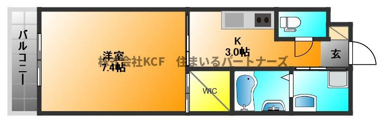 Aletta合川の間取り