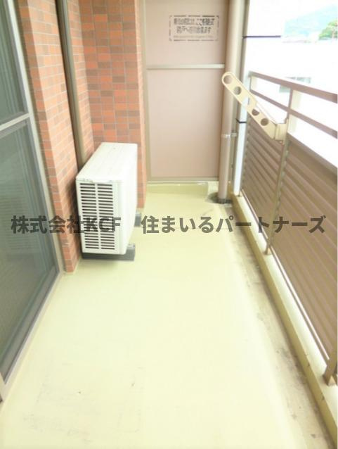 ジュネス合川のバルコニー|広々としたバルコニーです