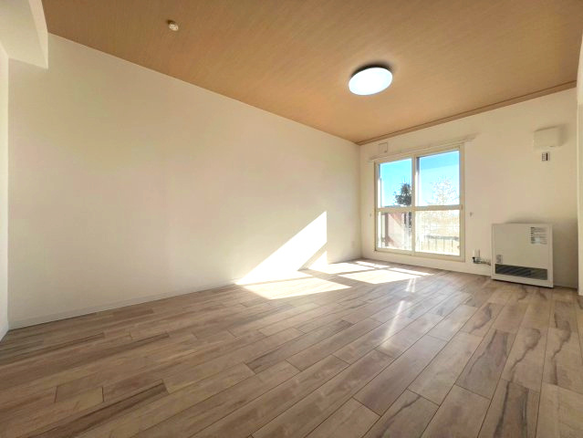 メゾンドルチェ十五番館の居間・リビング|リビング別角度！キッチン・給湯・暖房は集中プロパンです！
