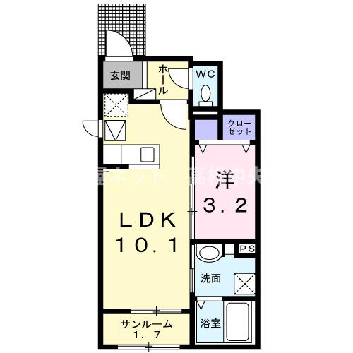 【間取り】 | クルール今津Ｃ