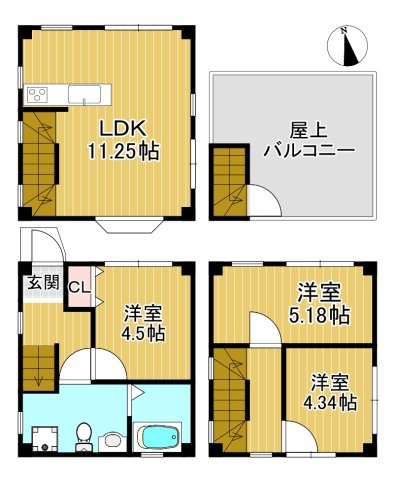 貫井5丁目戸建の間取り