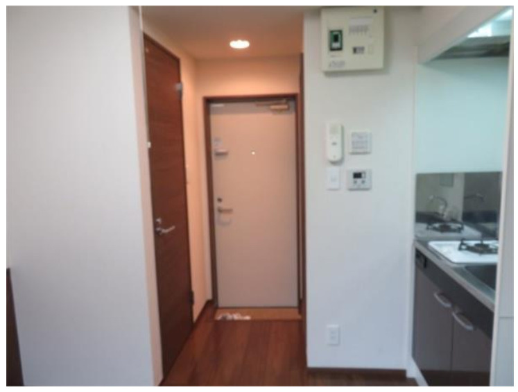 プライム落合の玄関