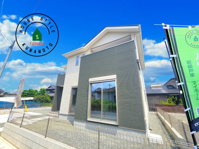 熊本市南区御幸木部3丁目第2-2棟（2号棟）　の外観|デザイン性のある外観です。