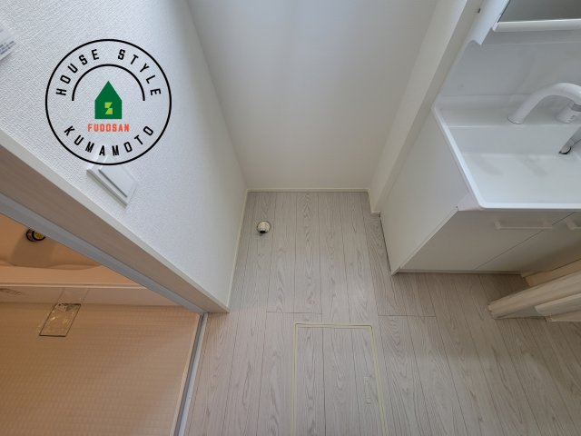 熊本市南区御幸木部3丁目第2-2棟（2号棟）　のランドリースペース|ランドリースペースとなります。広々して有効的にご使用できます。 