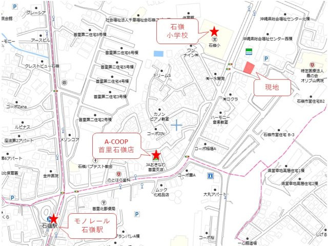 新垣アパートの地図