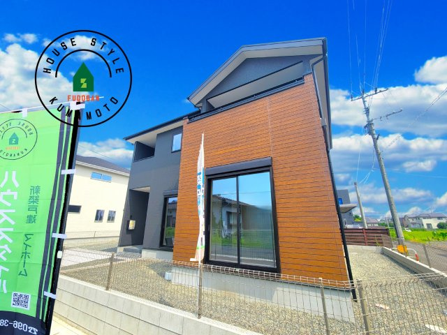 熊本市南区御幸木部3丁目第3-2棟（1号棟）　の外観|デザイン性のある外観です。