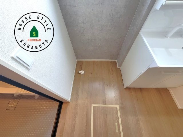 熊本市南区御幸木部3丁目第3-2棟（1号棟）　のランドリースペース|ランドリースペースとなります。広々して有効的にご使用できます。 