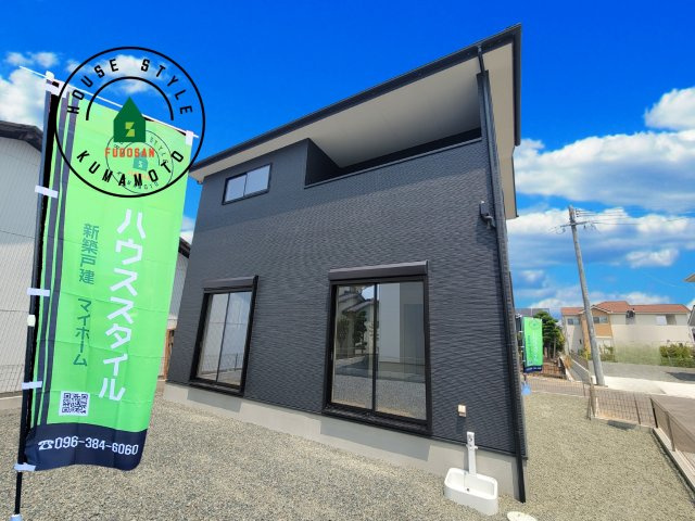 熊本市南区御幸木部3丁目第2-2棟（3号棟）　の外観|デザイン性のある外観です。