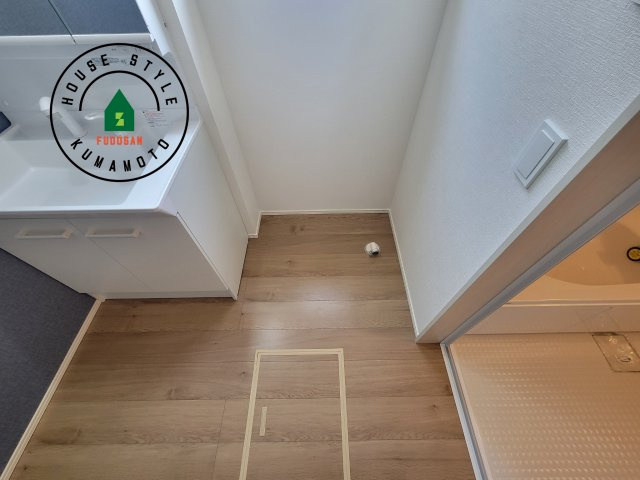 熊本市南区御幸木部3丁目第2-2棟（3号棟）　のランドリースペース|ランドリースペースとなります。広々して有効的にご使用できます。 