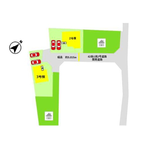 熊本市南区御幸木部3丁目第2-2棟（3号棟）　の区画図|配置図（3号棟）