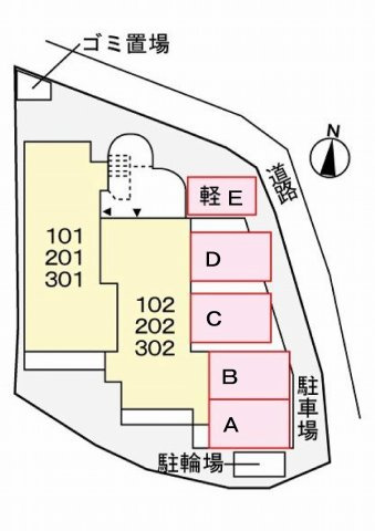 サンハイツ坂末の区画図