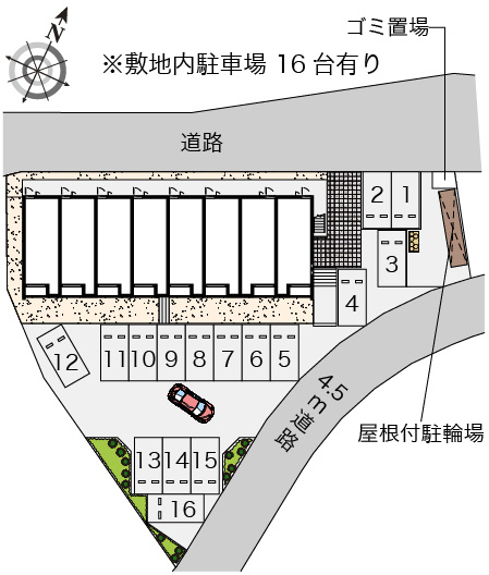 クレイノルーチェⅤの駐車場|画像4
