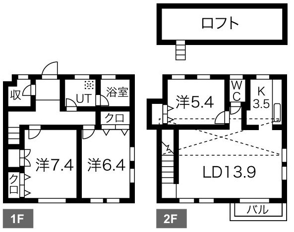 アイタウン車道の間取り