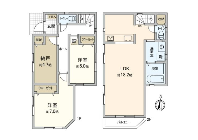 【間取り】 | 田園都市線「宮崎台」築浅中古戸建