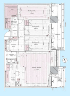 【間取り】 | ブランズタワー芝浦