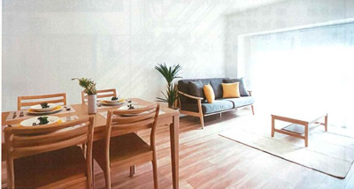 【居間・リビング】 | リバーサイドともぶち第一住宅17号棟