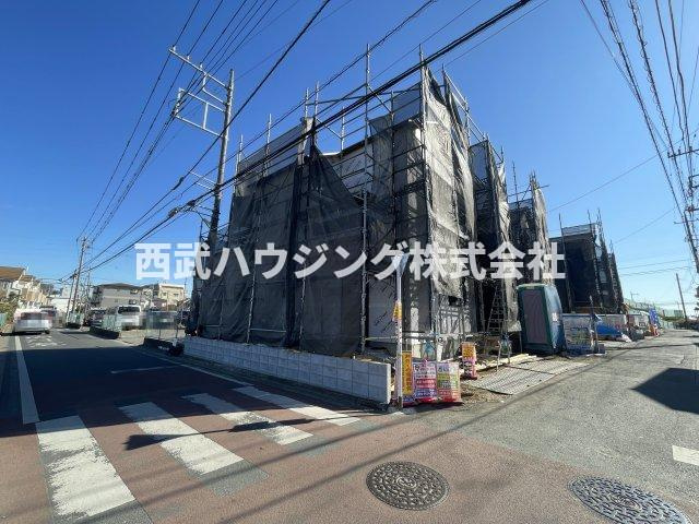【仲介手数料無料】所沢市上新井３期１号棟　所沢市の新築住宅なら西武ハウジングの前面道路含む現地写真