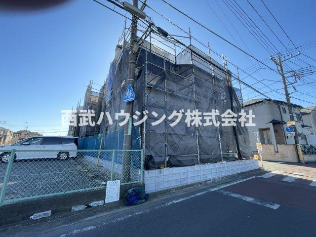 【仲介手数料無料】所沢市上新井３期１号棟　所沢市の新築住宅なら西武ハウジングの前面道路含む現地写真