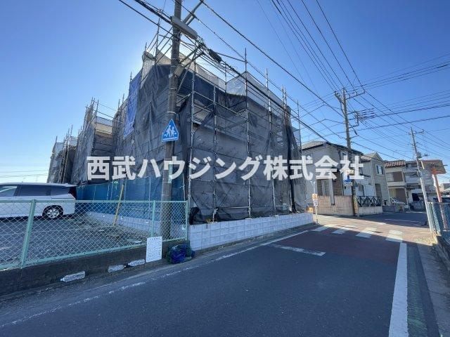 【仲介手数料無料】所沢市上新井３期１号棟　所沢市の新築住宅なら西武ハウジングの前面道路含む現地写真