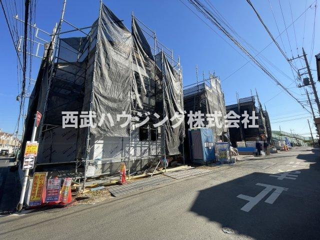 【仲介手数料無料】所沢市上新井３期１号棟　所沢市の新築住宅なら西武ハウジングの前面道路含む現地写真
