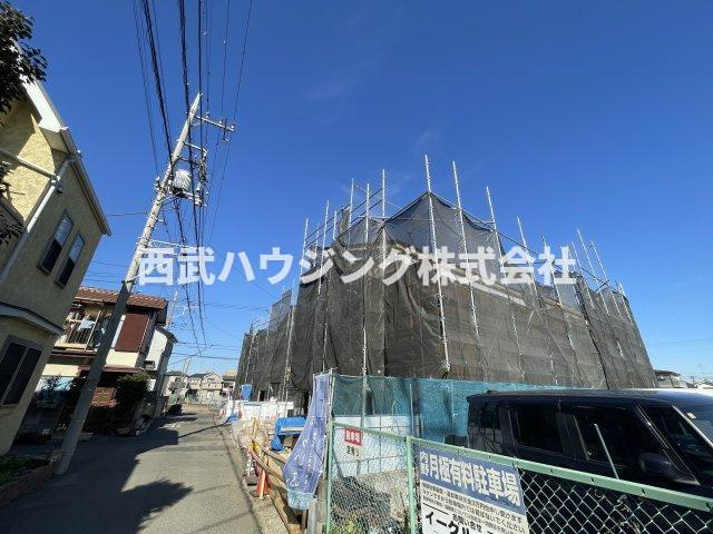 【仲介手数料無料】所沢市上新井３期１号棟　所沢市の新築住宅なら西武ハウジングの前面道路含む現地写真