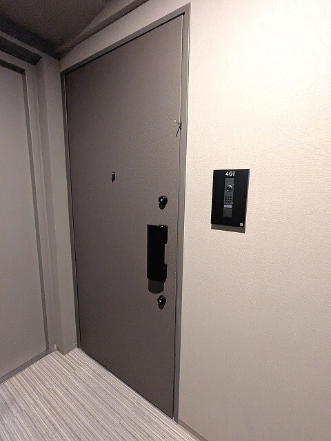 ミリアレジデンス蔵前の設備|角部屋、玄関にもモニター付インターホン付、ディンプルキーのダブルロックセキュリティ