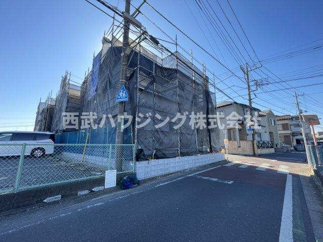【仲介手数料無料】所沢市上新井３期３号棟　所沢市の新築住宅なら西武ハウジングの前面道路含む現地写真