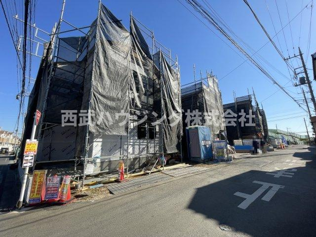 【仲介手数料無料】所沢市上新井３期３号棟　所沢市の新築住宅なら西武ハウジングの前面道路含む現地写真