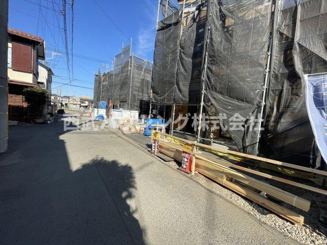 【仲介手数料無料】所沢市上新井３期３号棟　所沢市の新築住宅なら西武ハウジングの前面道路含む現地写真