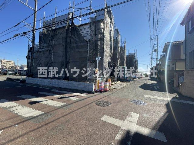 【仲介手数料無料】所沢市上新井３期３号棟　所沢市の新築住宅なら西武ハウジングの前面道路含む現地写真