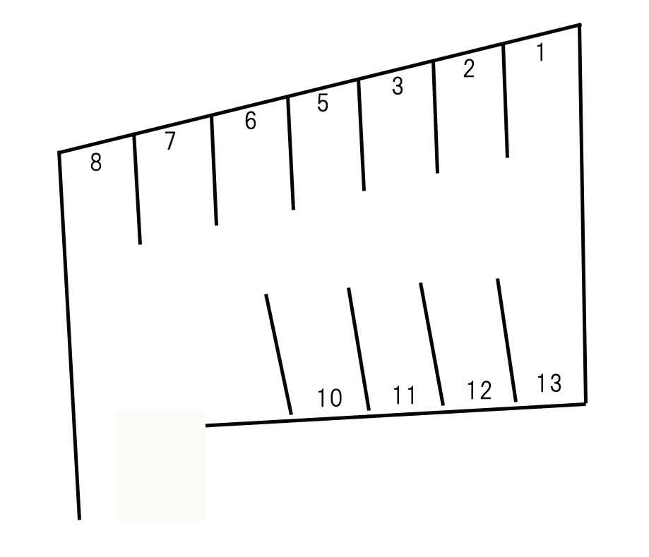 蔵永駐車場の区画図