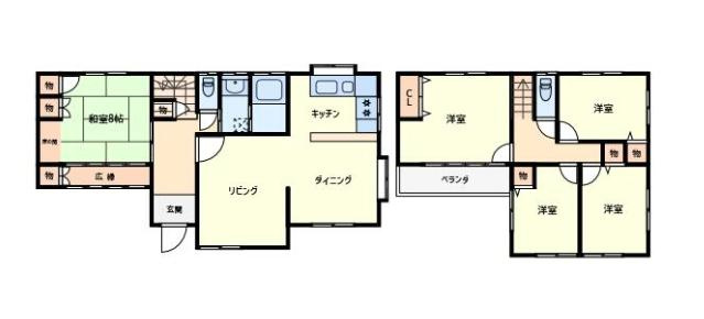 ひたちなか市勝倉　中古戸建の間取り
