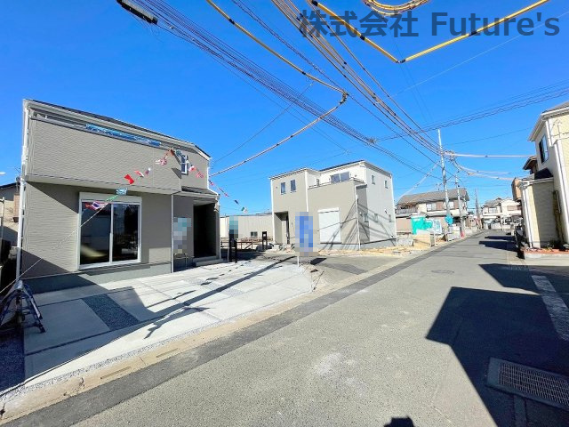 三郷市彦成1丁目　新築戸建　全6棟　6号棟の前面道路含む現地写真|前面道路含む現地写真です