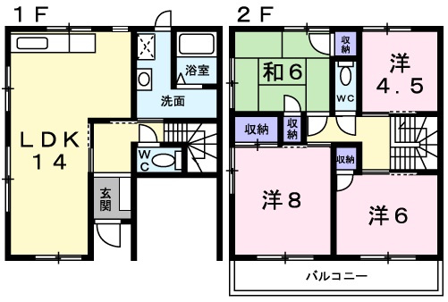 エナール桃山の間取り