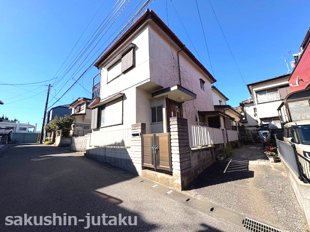 柏井１丁目　売地の外観|柏井１丁目　売地　古家付き　建築条件なし　29坪の整形地　東南側公道面　間口約10ｍ