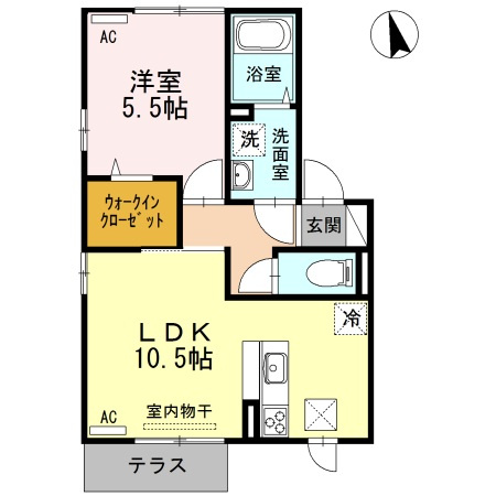 Sekuto A棟の間取り|使い勝手の良い間取りです♪