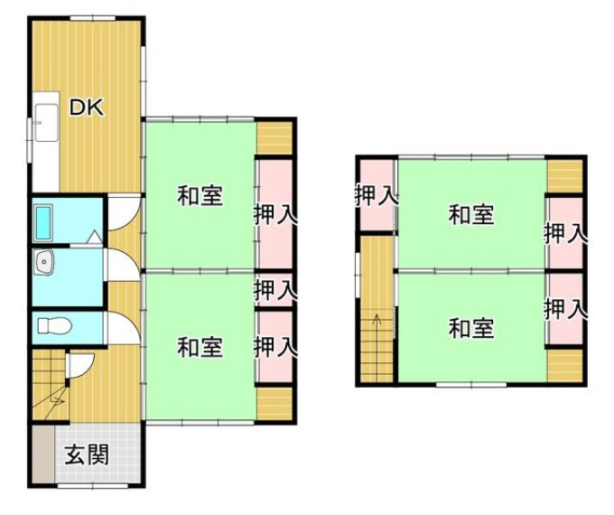 加古川市加古川町北在家　　山陽電鉄「尾上の松」徒歩15分の間取り