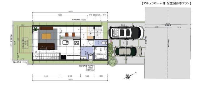津市南新町 売土地のその他|参考プラン配置図