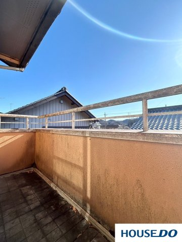 三井ホーム施工　中古戸建　足利市五十部町のバルコニー|陽当たり良好なバルコニーです