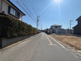 【前面道路含む現地写真】 | 坂戸市片柳　建築条件なし売地　東武東上線『北坂戸駅』徒歩18分　【片柳小学区】