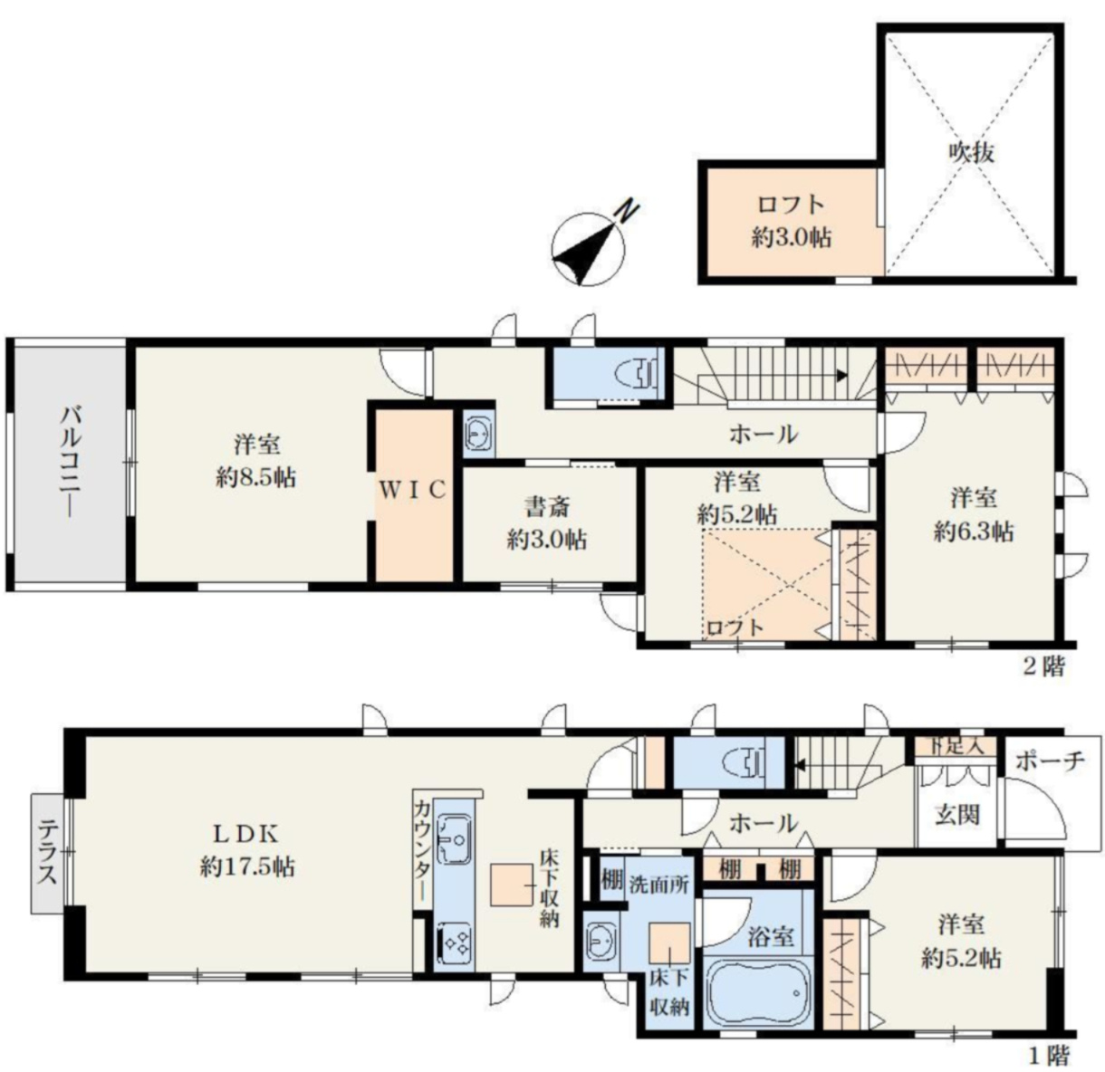 横浜市港北区小机町 新築戸建て【仲介手数料無料】カースペース2台