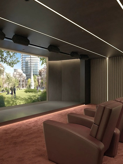 港区麻布台１丁目の賃貸マンションのその他|シアタールーム