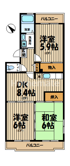 【間取り】 | 鎌倉グリーンヒルズ