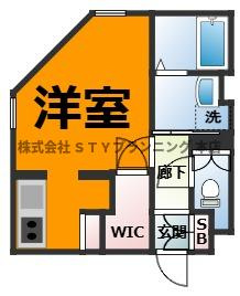 仲介手数料０円！WELL COURT TENMAの間取り
