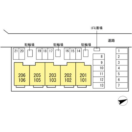 D-resena古川Ⅰの区画図