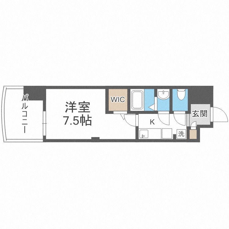 Luxe難波南の間取り